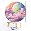 Stars Moon -Paint by Numbers Acrylic Painting 40x40cm