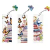 (US Local)3Pcs Special Shape Book Butterfly 5D DIY Diamond Painting Bookmark Craft Kit