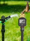 Digital Water Flow Meter IPX5 Waterproof Water Consumption Test Meter for Garden