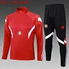 2024/2025 Bayern Munich Half-Pull Training Suit Red Football Shirt 1:1 Thai Quality