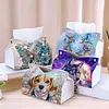 DIY Diamond Painting Creative Design Leather Handmade Tissue Holder Rhinestones Decorative Tissue Box Craft Kits