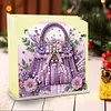 Acrylic Napkin Holder Diamond Painting Kit for Home Table Decor (Purple Bag)