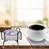 Diamond Painting Coaster DIY Animal Cup Cushion Table Placemat(8 Piece Set 1 Rack)