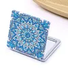 DIY Diamond Painting Mandala Pattern Portable Pocket Mirror Kit