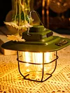 LED Camping Lamp Dimmable Retro Camping Lighting with Hook for Outdoor Equipment