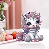 D&eacute;coration De Peinture De Diamant De B&eacute;b&eacute; Licorne De Bande Dessin&eacute;e-Diamant Brillant Simple Face + Forme Sp&eacute;ciale Diamant