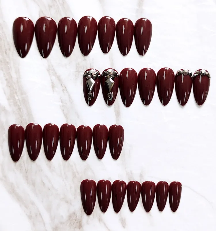 24pcs/set Press on Nail Tips Acrylic 10 Sizes Flower Design Fake Nails Art Full Cover French False Nail Art Tips Artifical Nails-Nail Inspo
