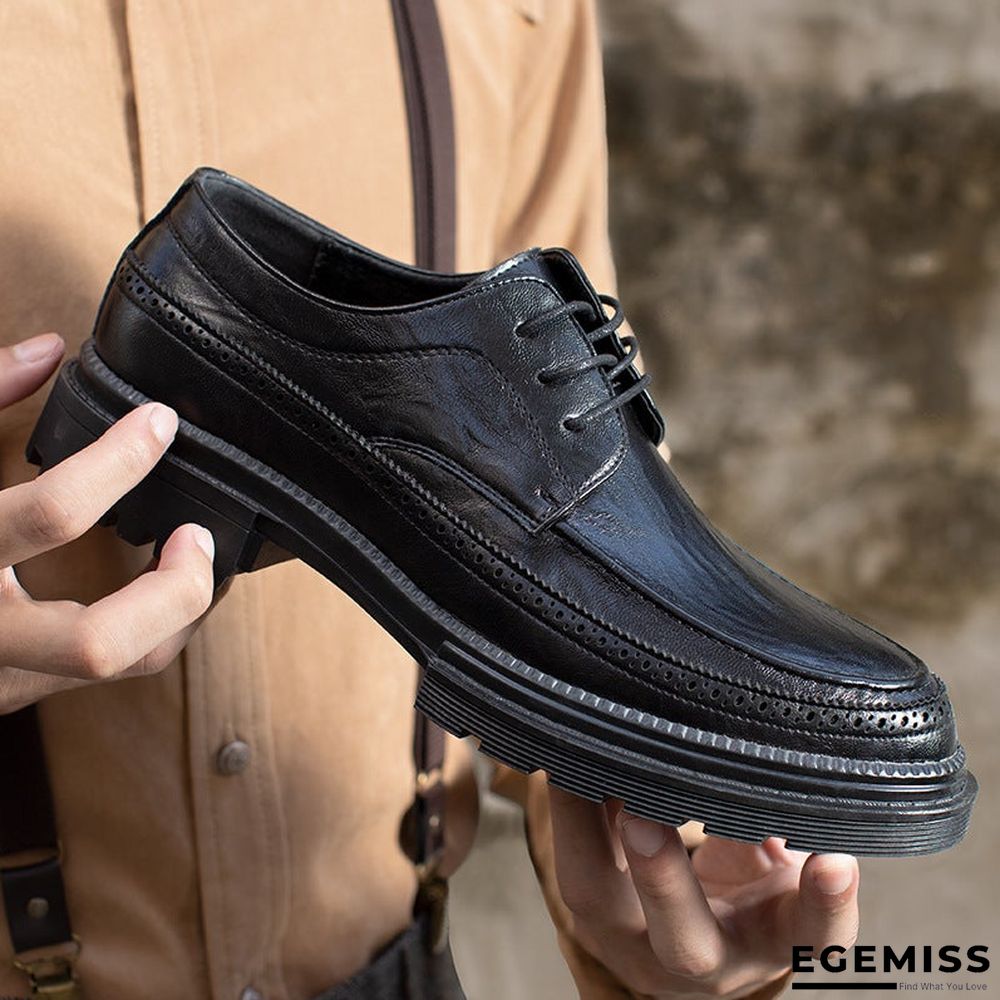 Casual Business British Wind Oxford Breathable Leather Men's Shoes | EGEMISS