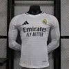 2024/2025 Long Sleeve Player Version Real Madrid Home Soccer Jersey 1:1 Thai Quality