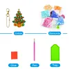 5pcs/set DIY Xmas Tree Diamonds Painting Keychain Kits