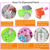 （Single-Sided）6pcs DIY Diamond Painting Bookmark Pendant