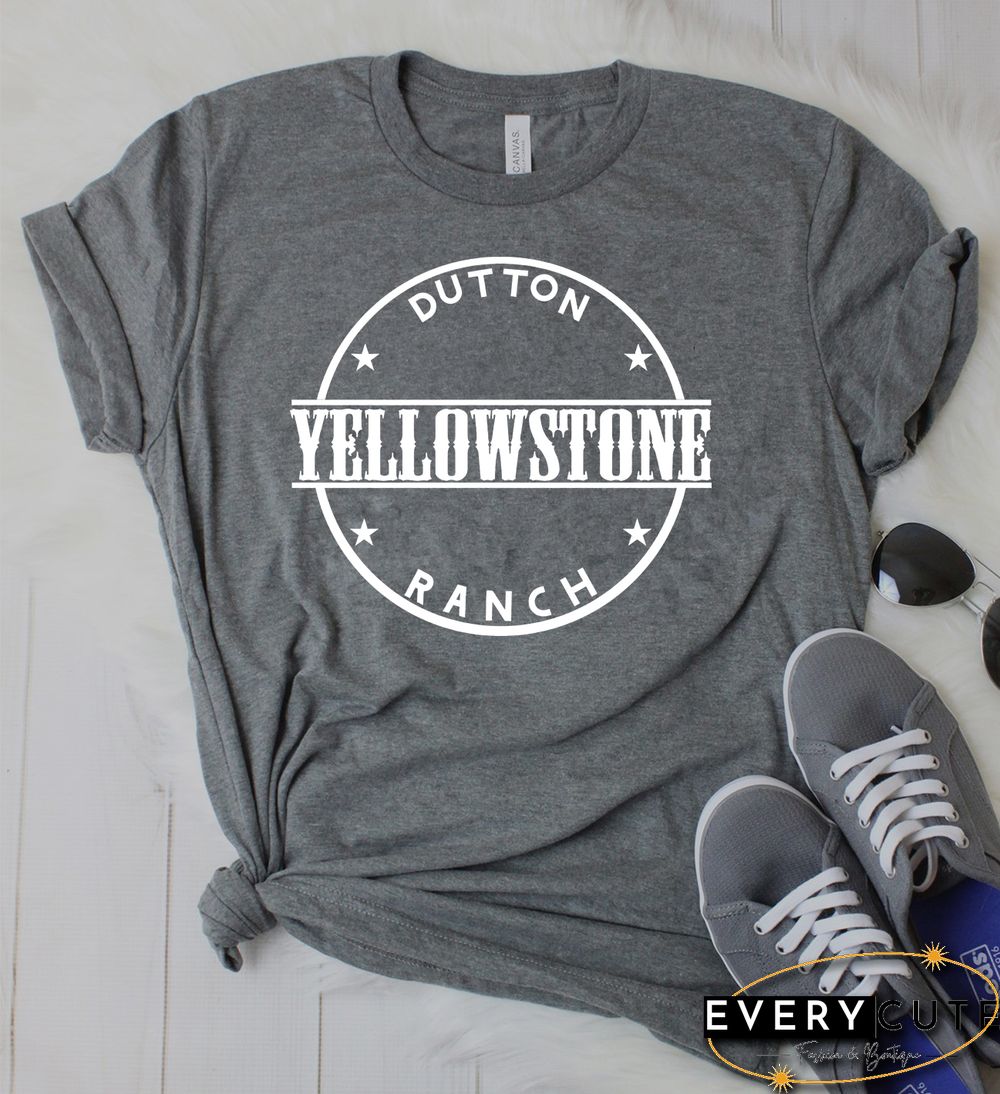 Dutton Ranch Yellowstone Tv Shows Graphic T Shirt Women Cotton White Black Beth Dutton T-Shirt Rip Wheeler Dutton Ranch Tops