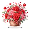 Acrylic Special Shape Flower Cake Desktop Diamond Art Kits for Home Office Decor