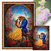 (Big Size)Beauty And The Beast - 11CT Stamped Cross Stitch 50*70cm/19.69*27.56in