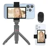 KingMa/cyke Mobile Phone Vlog Selfie Monitor Screen Mobile Phone Stabilizer, Magnetic Mobile Phone Holder Clip, Use Mobile Phone Rear Camera for Selfie Vlog Live TikTok, Compatible with iPhone (Does not support 4K recording)