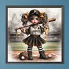 Peinture au diamant de perceuse ronde de baseball-40*40cm