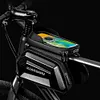 Bike Front Frame Bag Bike Storage Bag Waterproof Detachable Cycling Accessories