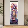 (Stamped/Counted) Stack Of Books With Flowers - 11CT Cross Stitch 30*80cm/11.81*31.5in(Big Size)