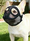 French Bulldog Muzzle Adjustable Soft Short Snout Dog Muzzle for Shih Tzu Pug