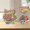 >SALE<Acrylic Fence Bench Desktop Diamond Painting Art Kits for Home Office Decor