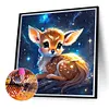 Diamond Painting-DIY Full Round Drill Glowing Deer(40*40 CM)