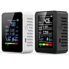 5 In 1 Air Quality Monitor CO2 Detector CO2 TVOC HCHO AQI Tester for Home Office