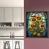 【Limited Stock Sale】（Big Size)Sunflower Glass Painting-Paint by Numbers Acrylic Painting 50*60CM