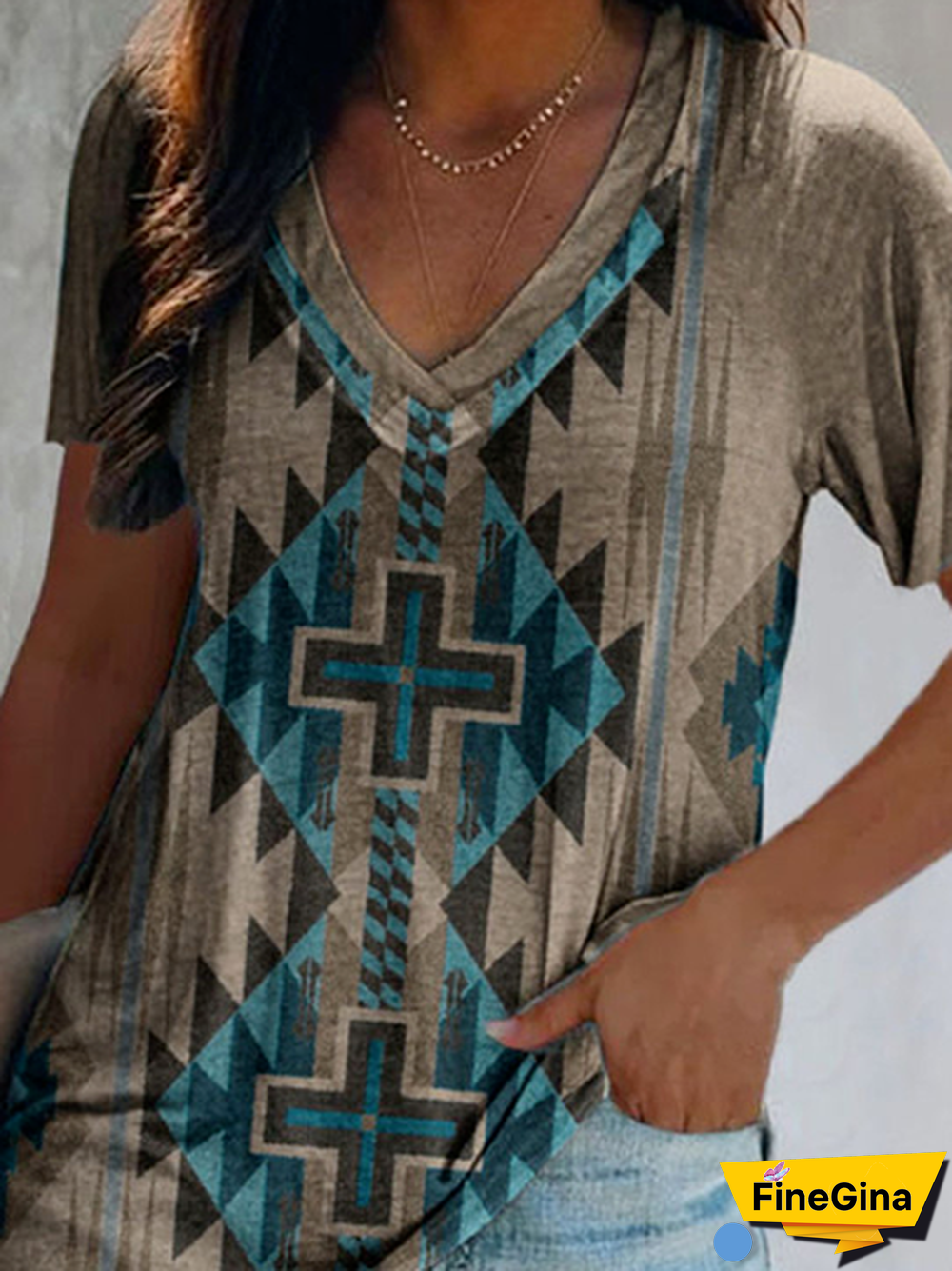 Casual Tribal Short Sleeve T-Shirt