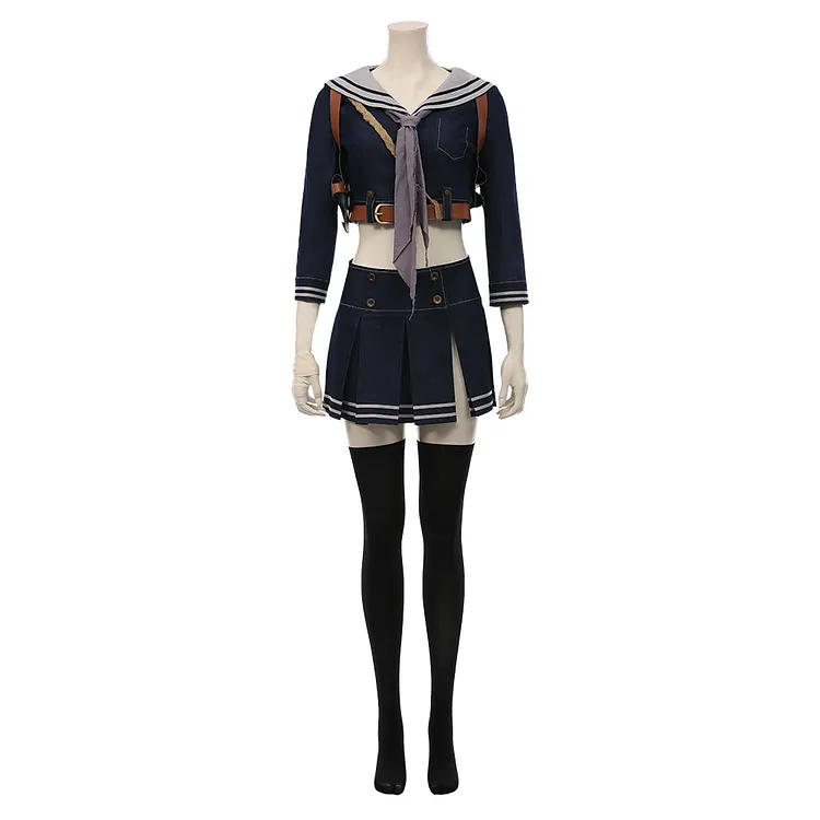 Sucker Punch Women Uniform Skirt Outfit Halloween Carnival Suit Cosplay Costume