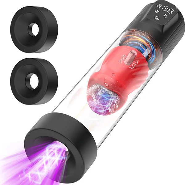 XPORNTOY-Alexander- 7 Vibrating & 5 Sucking Penis Pump Vacuum Suction Male Penis Extender 