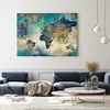 (US Local)Map Abstract-Paint By Numbers Kit(80x40cm)