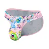 Briefs High Cross Men's Triangle Bikini Sexy Low Rise Graffiti Print Underwear