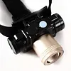 LED Headlight Telescope Zoomable Rechargeable Headlamp Torch w/ Battery
