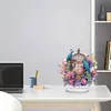  5D DIY Special Shape Diamond Painting Desk Ornament Flower Cage Birds Decor Kit