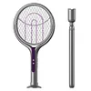 Rotating Head Bug Zapper Racket 2 in 1 Electric Fly Swatter for Indoor Outdoor