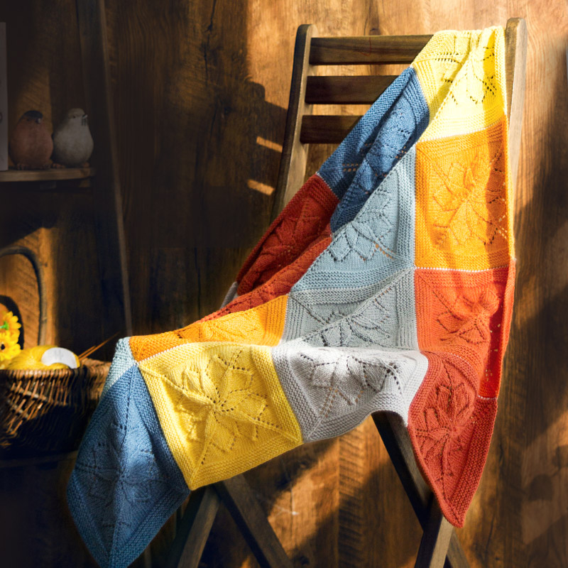 Susan's Blooming DIY Knit-Kit: Chunky Yarn Throw Blanket