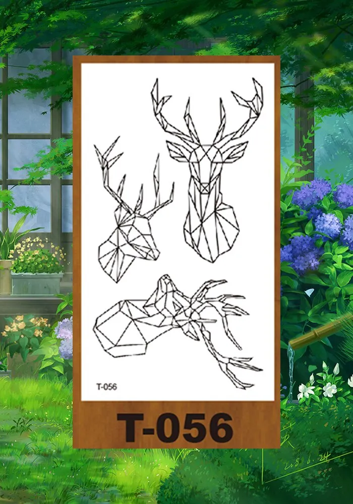 Drop Shipping Small Temporary Tattoo Stickers Solar System Animal Panda Deer Girl Kid Arm Buttock Abdomen Neck Ankles Art Tatoo