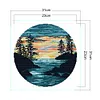 Sunset-14CT Stamped Cross Stitch Kit(31*31cm)