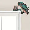 (US Local)Owl Diamond Painting Art Door Right Angle Sign for Indoor Outdoor Wall