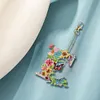 DIY Diamond Painting Butterfly Flower Lettter Keychain Kit