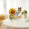 (US Local)Special Shape Sunflower Moon Diamond Painting Desktop Decorations for Home Decor