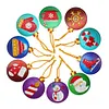 10pcs DIY Diamond Painting Special Shape Christmas Tree Pendants Decoration