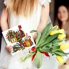 6Pcs Merry Christmas Diamond Painting Greeting Card for Holiday Party Favors