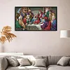 (Big Size) 14CT The Last Supper - Stamped Cross Stitch 61*37cm/24.02*14.57in(Brand)