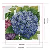 >SALE<5D DIY Full Round Drill Partial AB Diamond Painting Hydrangea Decor 55x55cm