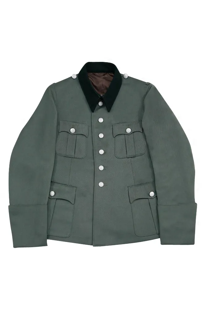   Elite German M1941 Officer Gabardine Black Collar Service Tunic Jacket German-Uniform