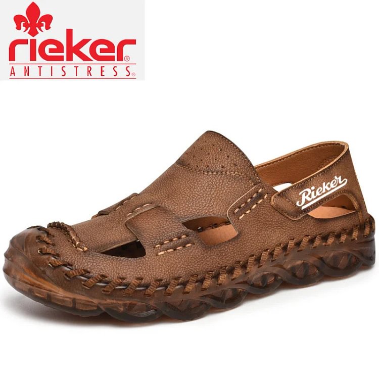 Mu&scaron;ke kožne sandale RIEKER&reg;