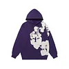 Unisex Denim Tears Loose Cotton Printed Long-Sleeve Hoodie Pants Sets