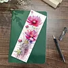 Flowers-Bookmark-11CT Stamped 3 strands Cross Stitch-18*6CM