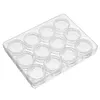 【Wholesale Discount】12 Grids Bottles Rhinestone Beads Storage Box Nail Art Jewelry Container
